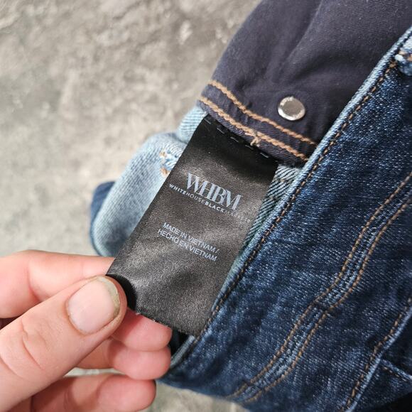 White House Black Market Extra High Rise Skinny Flare Jeans Size 14 - Picture 5 of 7